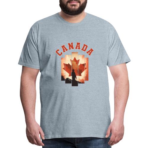 Proud Canadian Shadow - Men's Premium T-Shirt