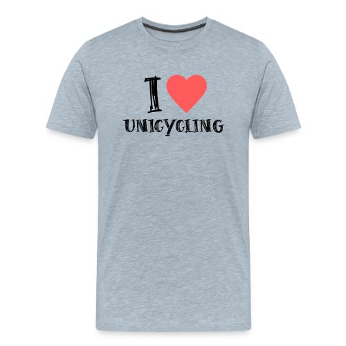 I Love Unicycling - Men's Premium T-Shirt