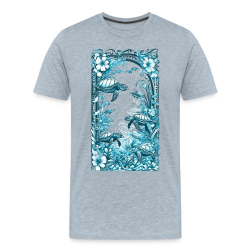 Sea Turtle Forest - Men's Premium T-Shirt