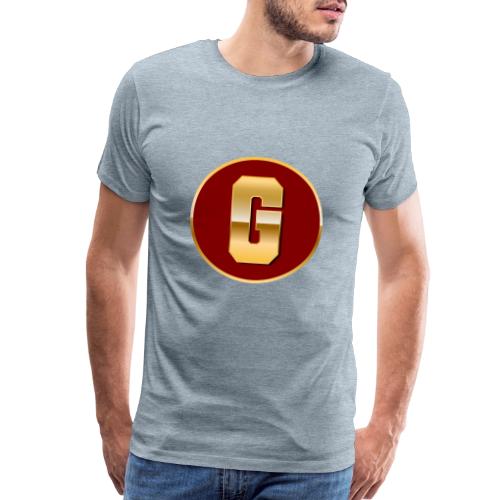 Letter G – Capital Varsity Alphabet Monogram - Men's Premium T-Shirt