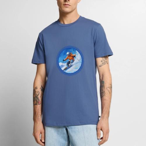 Skiing: On the Edge - Men's Premium T-Shirt