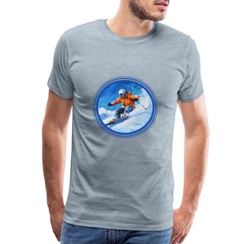 Skiing: On the Edge - Men's Premium T-Shirt
