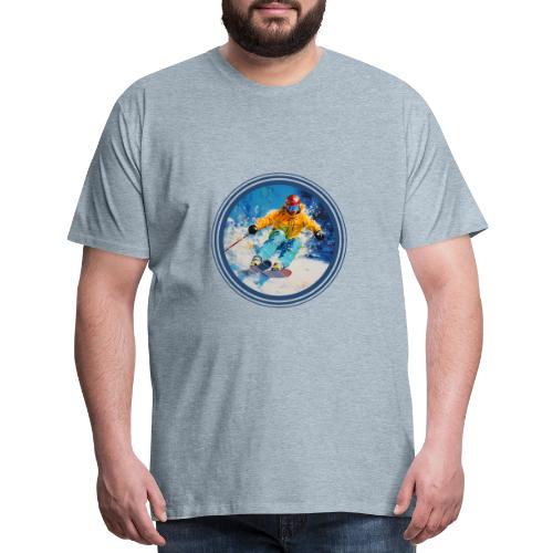 Born for Skiing - Men's Premium T-Shirt