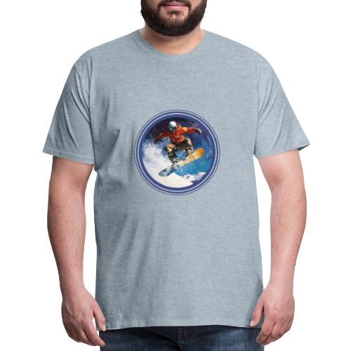 Snowboarding Rush - Men's Premium T-Shirt