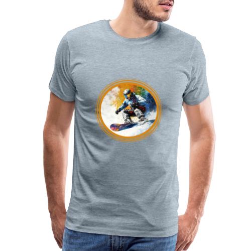 Snowboarding Dreams - Men's Premium T-Shirt