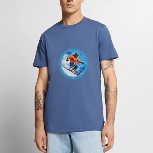 Snowboarding Motion - Men's Premium T-Shirt
