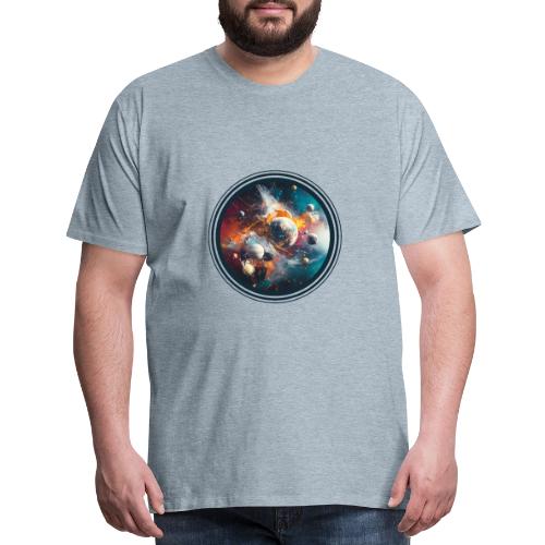 Planets in Acrylic Dreams - Men's Premium T-Shirt