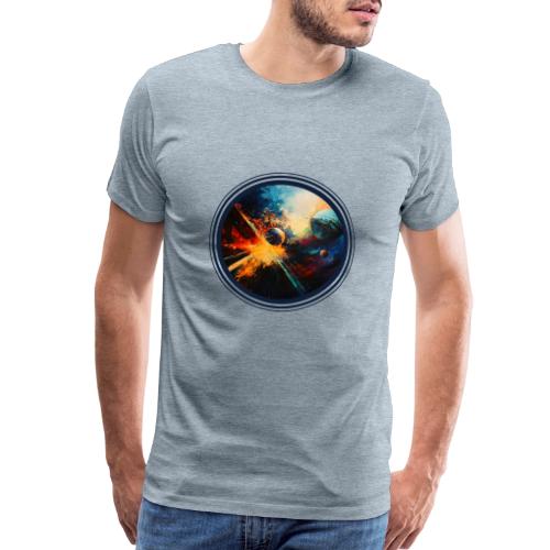 Planets in Turmoil - Men's Premium T-Shirt