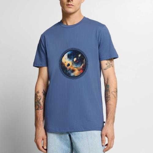 Chaotic Color Planets - Men's Premium T-Shirt