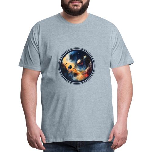 Chaotic Color Planets - Men's Premium T-Shirt