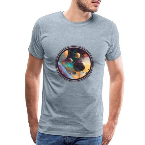 Planets in the Abstract - Men's Premium T-Shirt