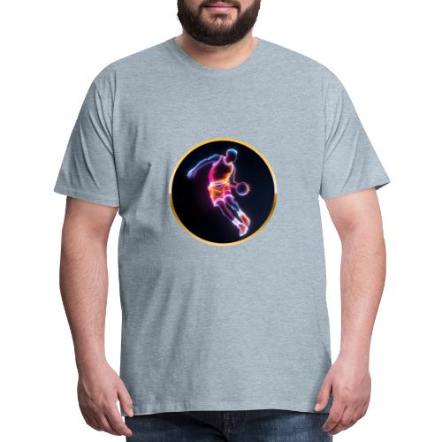 Neon Basketball Player - Men's Premium T-Shirt