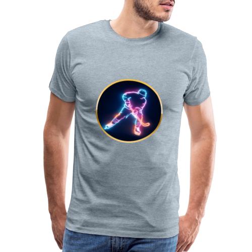 Golden Neon Hockey - Men's Premium T-Shirt
