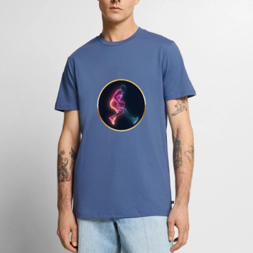 Basketball: Golden Court Glow - Men's Premium T-Shirt