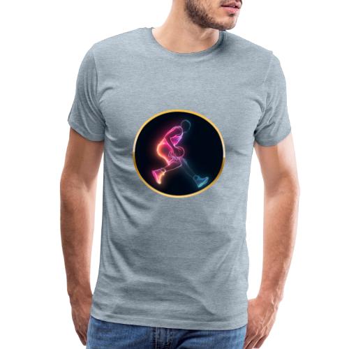 Basketball: Golden Court Glow - Men's Premium T-Shirt