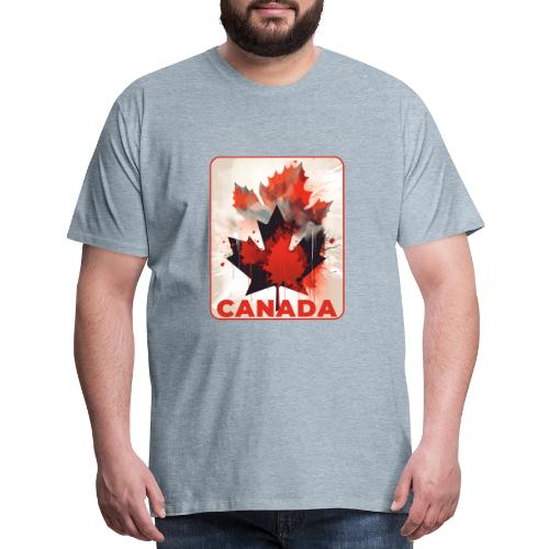 Canada Inked Leaf - Men's Premium T-Shirt