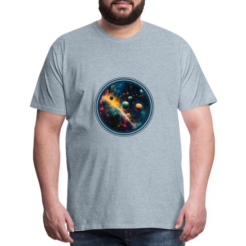 Painted Planetscape - Men's Premium T-Shirt