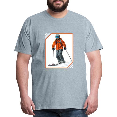 Skiing Thrill Ride - Men's Premium T-Shirt