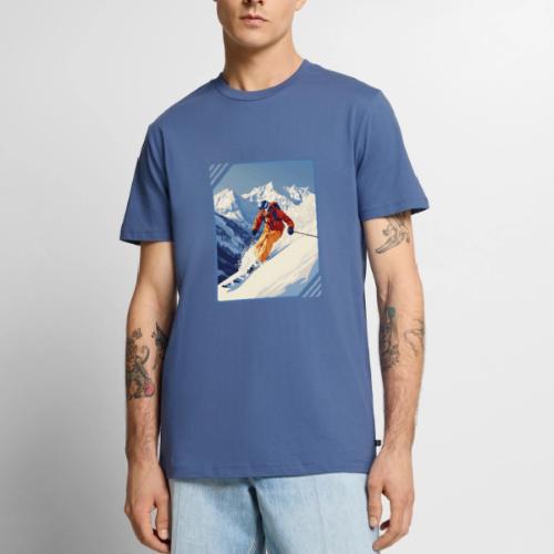 Mountain Skiing Vibes - Men's Premium T-Shirt