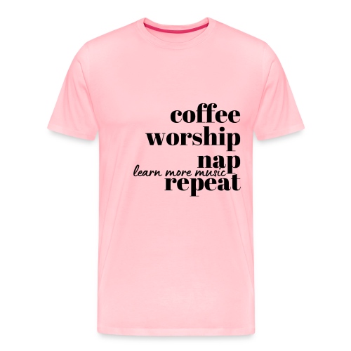 Coffee Worship Nap Tee - Men's Premium T-Shirt