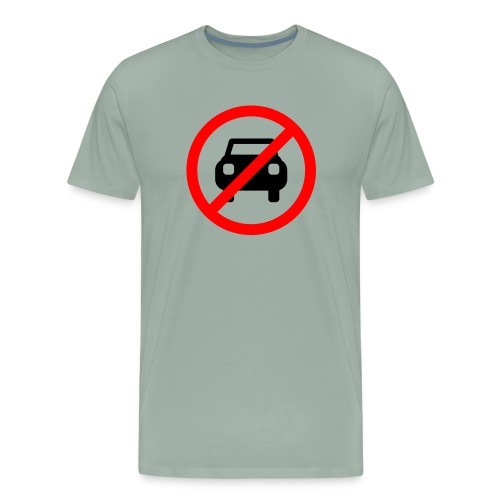 anti-car logo - Men's Premium T-Shirt