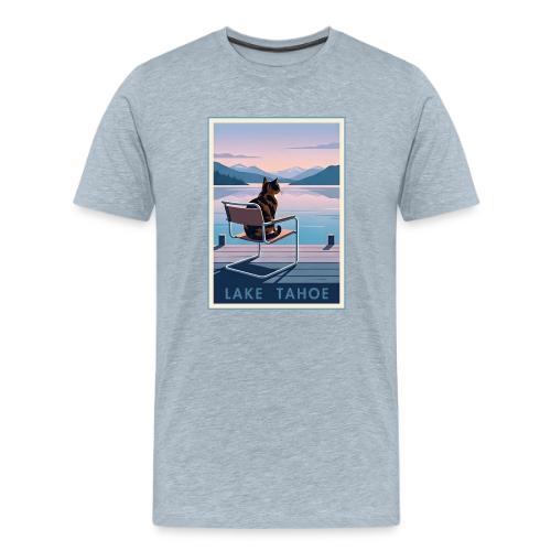 Lake Tahoe Cat - Men's Premium T-Shirt