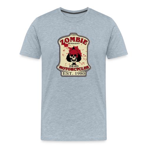 zombie motorcycles splatter - Men's Premium T-Shirt