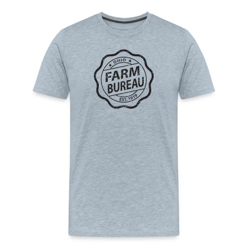 Black Distressed Logo - Men's Premium T-Shirt