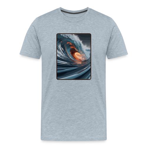 Copper Light Wave - Men's Premium T-Shirt