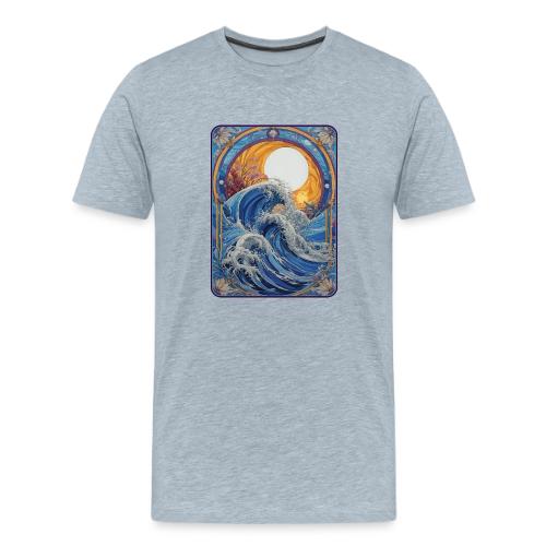 Art Nouveau Wave - Men's Premium T-Shirt