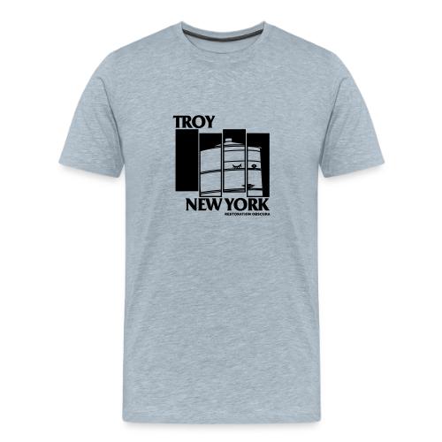 RO Troy, New York Flag Logo - Men's Premium T-Shirt