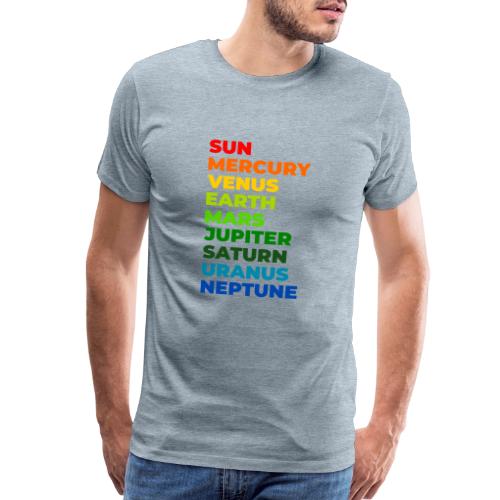 Color the solar system - Men's Premium T-Shirt