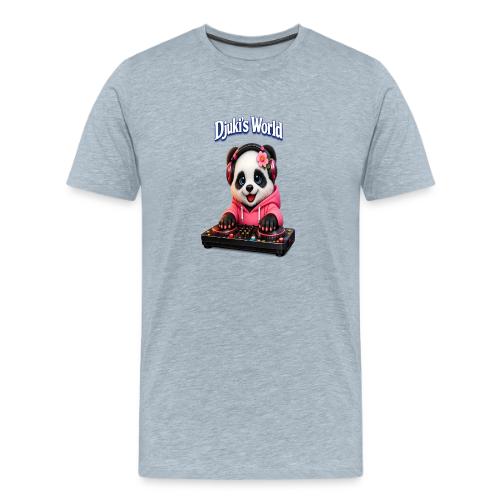DJ Panda at the Mixing Desk - Men's Premium T-Shirt