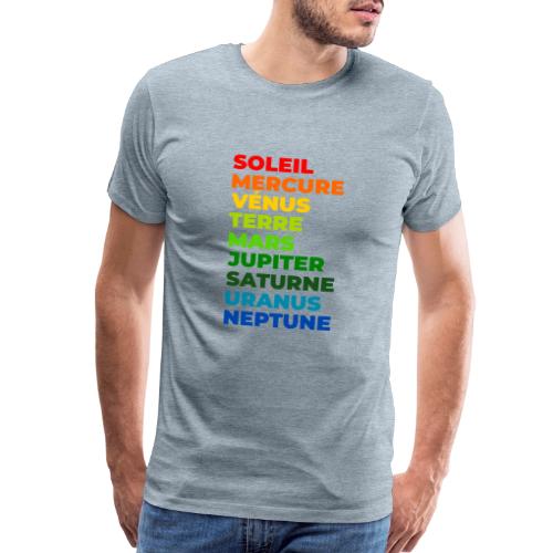 Solar System in Color - Men's Premium T-Shirt