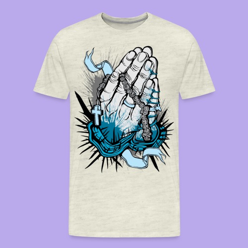 PRAYING HANDS - Men's Premium T-Shirt
