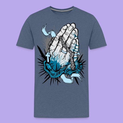PRAYING HANDS - Men's Premium T-Shirt