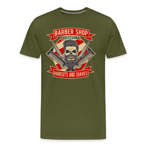 Skull Barber - Men's Premium T-Shirt