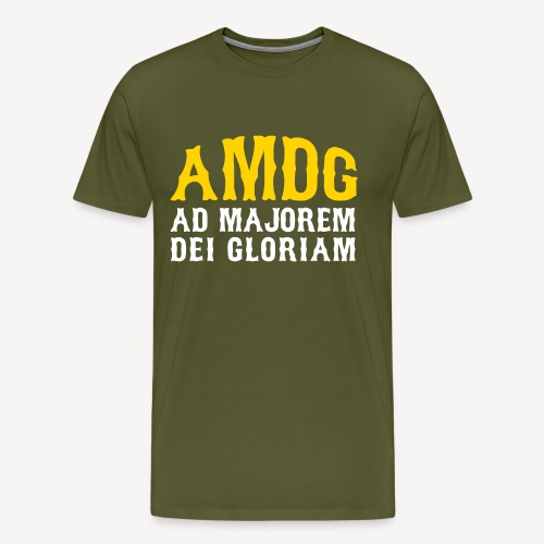 AMDG AD MAJOREM DEI GLORIAM - Men's Premium T-Shirt