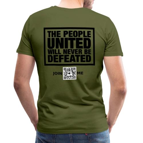 People United (black, back-facing) - Men's Premium T-Shirt