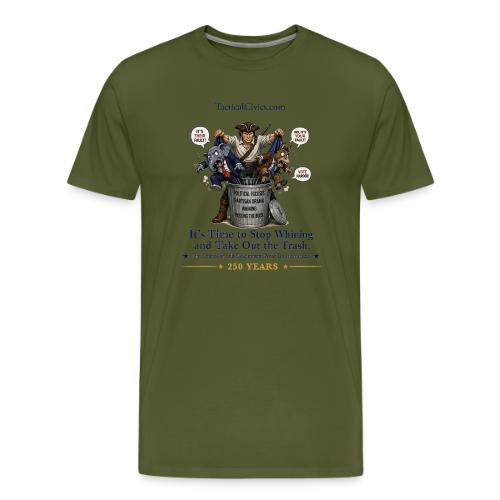 Fav Patriot Taking Out Trash-Printed Front & Back - Men's Premium T-Shirt