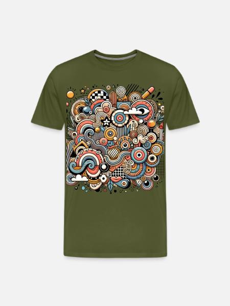 Garden of Imagination - Men's Premium T-Shirt - olive green