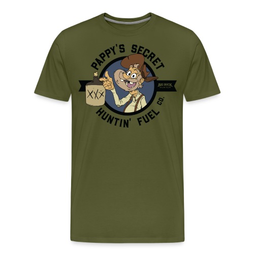 Pappy's Secret Hunting Fuel! - Black - Men's Premium T-Shirt