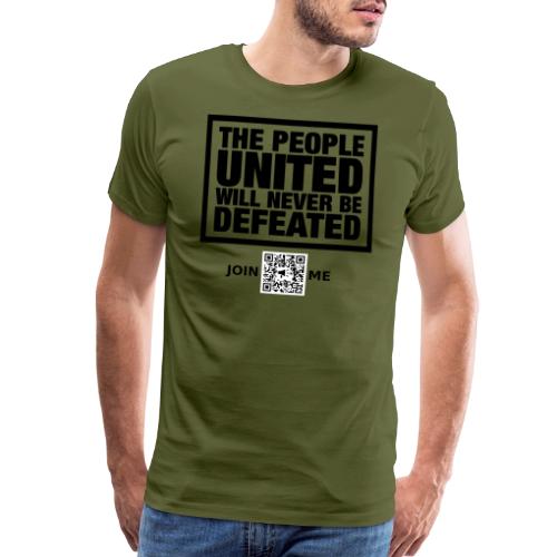People United (black, front-facing) - Men's Premium T-Shirt