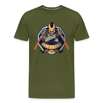 Hank Strange Lightsaber Design - Men's Premium T-Shirt - olive green - Front - Liam (192cm)