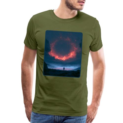Supernova Reflection Space Scene - Men's Premium T-Shirt