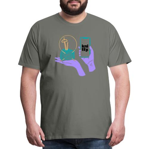 Crafty elements for yarny types - Men's Premium T-Shirt