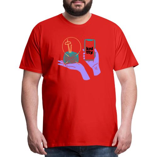 Crafty elements for yarny types - Men's Premium T-Shirt