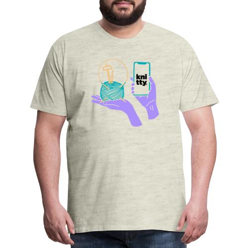 Crafty elements for yarny types - Men's Premium T-Shirt