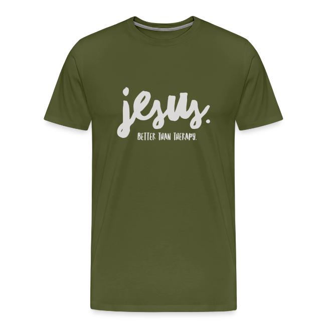 Jesus Better than therapy design 1 in light blue