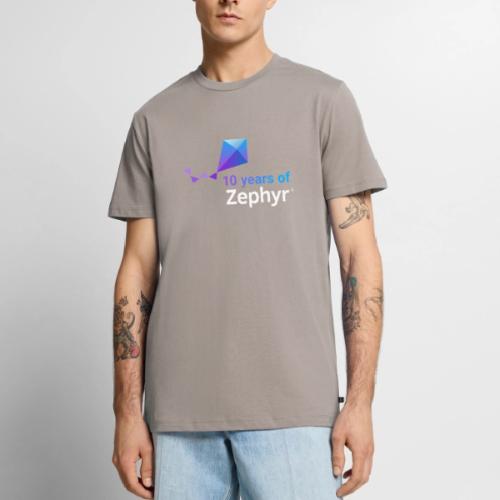 Zephyr 10th Anniversary Stacked Color Reverse - Men's Premium T-Shirt